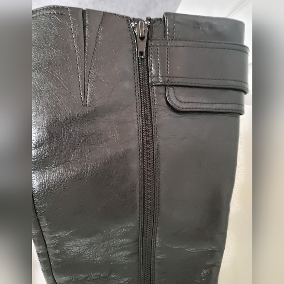 Paul Green Munchen Austria Black Leather Women's tall boots size 8.5 - Picture 8 of 16